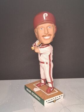 2003 Mike Schmidt Phillies Bobble Head Ceramic HOF Baseball  Chrysler